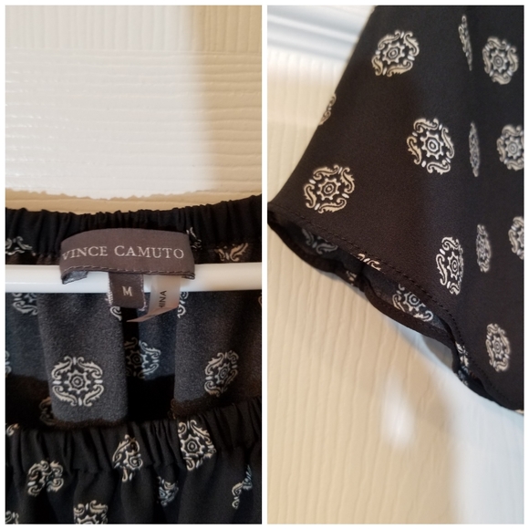 Vince Camuto Blouse Top Size Medium Off the Shoulder - Picture 5 of 5